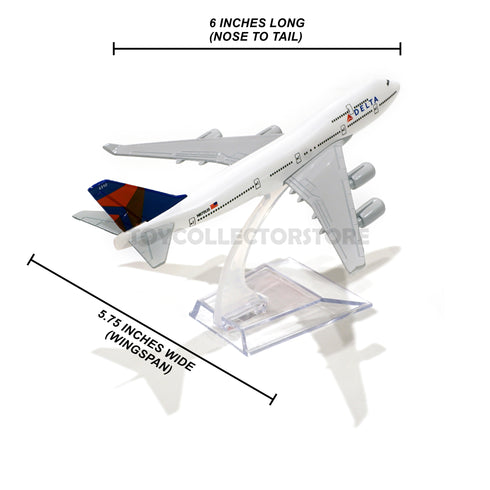 Delta airplane model toy diecast Jet Boeing 747 Passenger plane